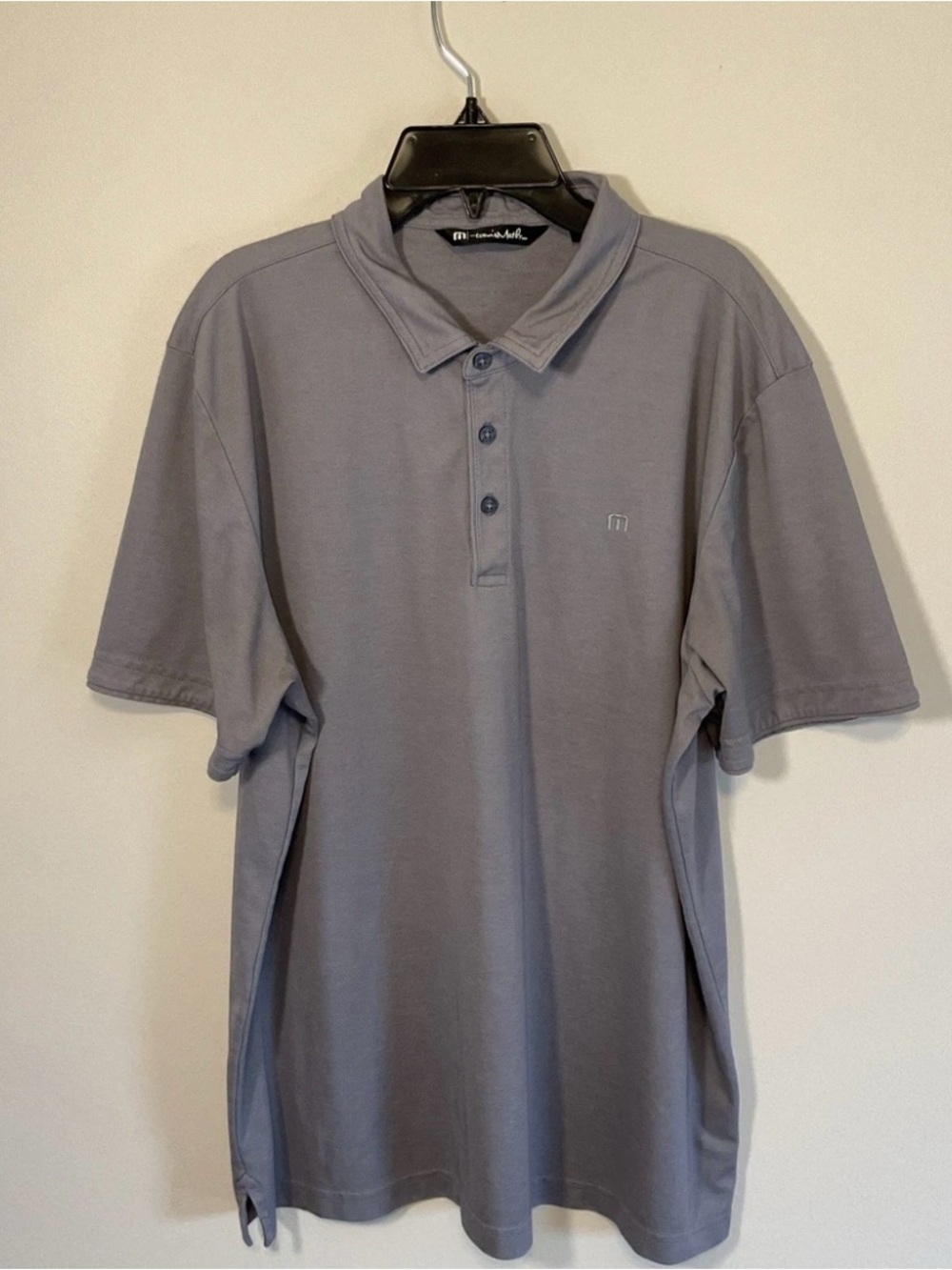 Men's Grey Polo Shirt  Travis Mathew - Casual Classic size XL grey